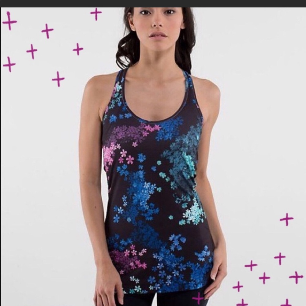 Lululemon cool Razorback petal pop multicolor tank